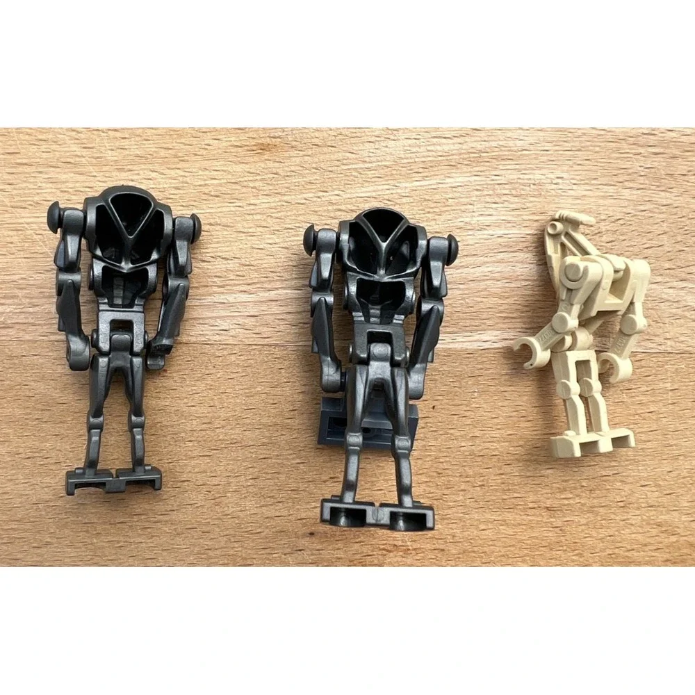 LEGO Star Wars Battle Droids Lot of 3 Super Battle Droid & Tan B1 Minifigures